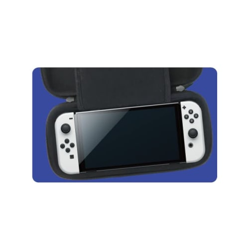 [nintendo licensed product] combination pouch for nintendo switch family, black
