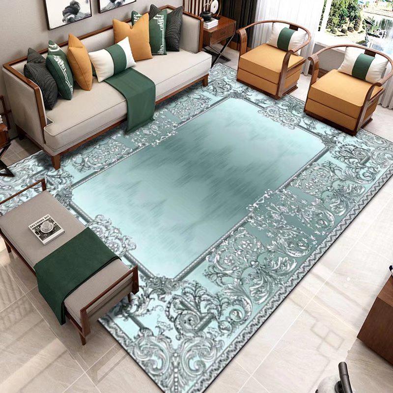 Chinese Style Living Room Carpet Sofa Tea Table Floor Carpets Modern Large Area Rug Bedroom Bedside Decoration Non-slip Foot Mat