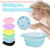 Portable Face Dipping Bowl for Ice Bath And Home Skincare Routine for Women And Girls Square Foldable Silicone Bowl