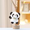 Plush Toy Panda With Pp Cotton Filling Keychain For Kids Room Accessory Gift