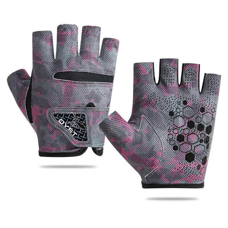 Fishing gloves La Xueli outdoor fishing leak three-finger gloves breathable sun protection wear-resistant non-slip thin M