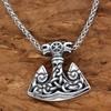 Men's Necklace Thor's Hammer Thick Snakes Viking 304