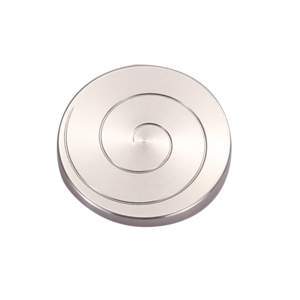 Desktop Gyro Flowing Spiral Stainless Titanium Precision Metal Smooth Perfect Metal Decompression Desktop Gyroscope Toy Toy, Coin, Brass, Steel,