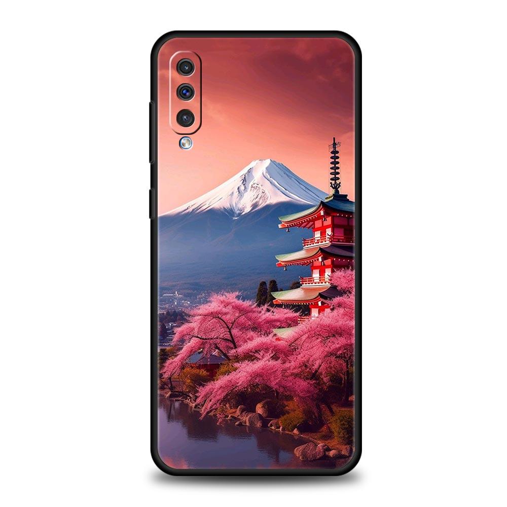 Phone Case Japanese Anime Landscape Art For Samsung A24 A12 A14 A16 A32 A50 A70 A20E A20S A22 A34 A54 A42 A52 5G A04s A06 Cover