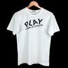 Comme Des Garcons Play Spell Out Big Logo Heart White Tee Shirt Japan S Unisex T-Shirt
