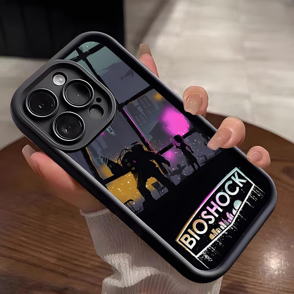 Game B-BioShock Phone Case For IPhone 17 Pro Max 15 Pro 16 14 Plus 12 13 Mini 11 Pro Shockproof Soft Cover