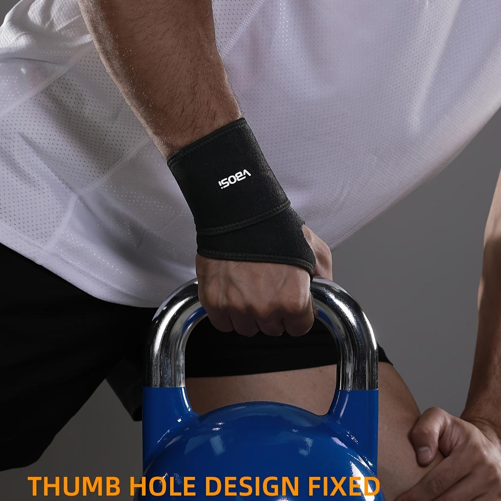 1 Piece Neoprene Breathable Adjustable Wrist Support Wraps for Weightlifting Kettlebell