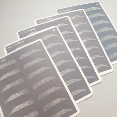 Real Brow Emboss 5 Types of Semi-permanent Rubber Plates/semi-permanent Practice Rubber Plates, 1 Set