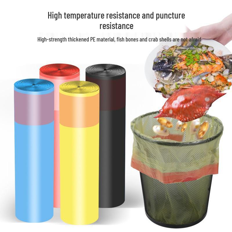 Mittelgroße auslaufsichere Müllbeutel mit Kordelzug für die Küche - Verdickt, Einweg, mit automatischem Verschluss.