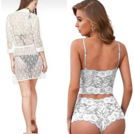 Ladysta Lingerie Rob Nightwear &  Women Lingerie Set - Bra and Panty Set Nightwear Free Size (S M L)