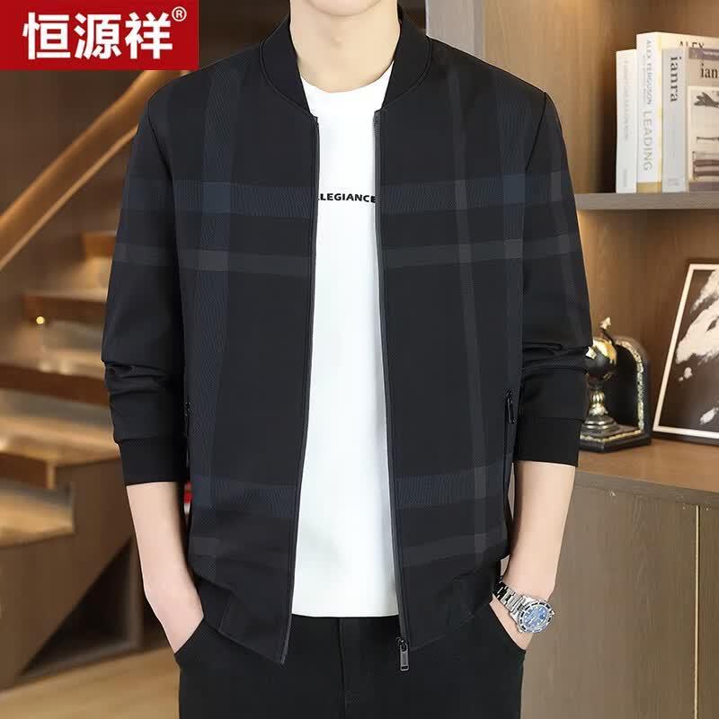 Hengyuanxiang Men's Lightweight Casual Jacket