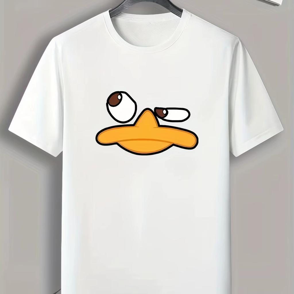Unisexs Fun Animal Cartoon Print Short Sleeve Tshirt Casual Fashion Graphic Tee for Summer Graphic Tshirt Breathable Natural