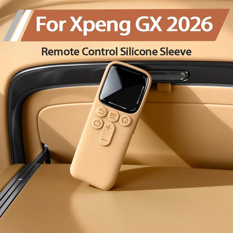 For Xpeng GX Xiaopeng GX 2026 Silicone Protective Case Car Entertainment Screen Remote Control Cover Auto Interior Accessories