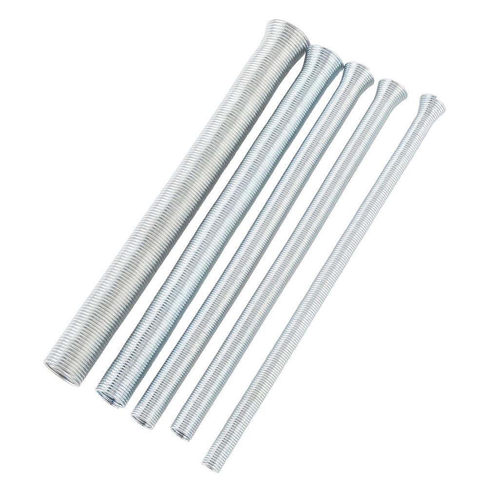 210mm Spring Tubing Benders Kit 1 4 5 16 3 8 1 2 and 5 8 Inch Metal Tube Bender Set for Copper Brass Aluminum and Thin