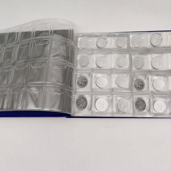 Coins Collection Book 10 Pages 240 Pockets Transparent PVC Multi-purpose Stamps Commemoration Coins Storage Album Home Supplies