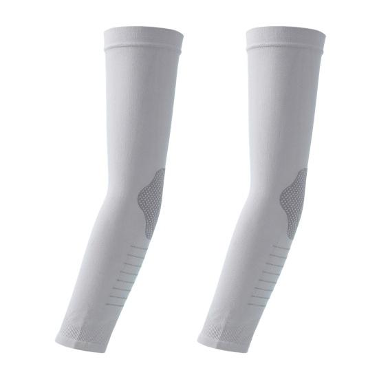 Cooling Arm Sleeves for Men Women, Breathable Ice Silk Arm Cover Sleeves, UV Sun Protection Sports Arm Sleeves, Compression Sleeves серый