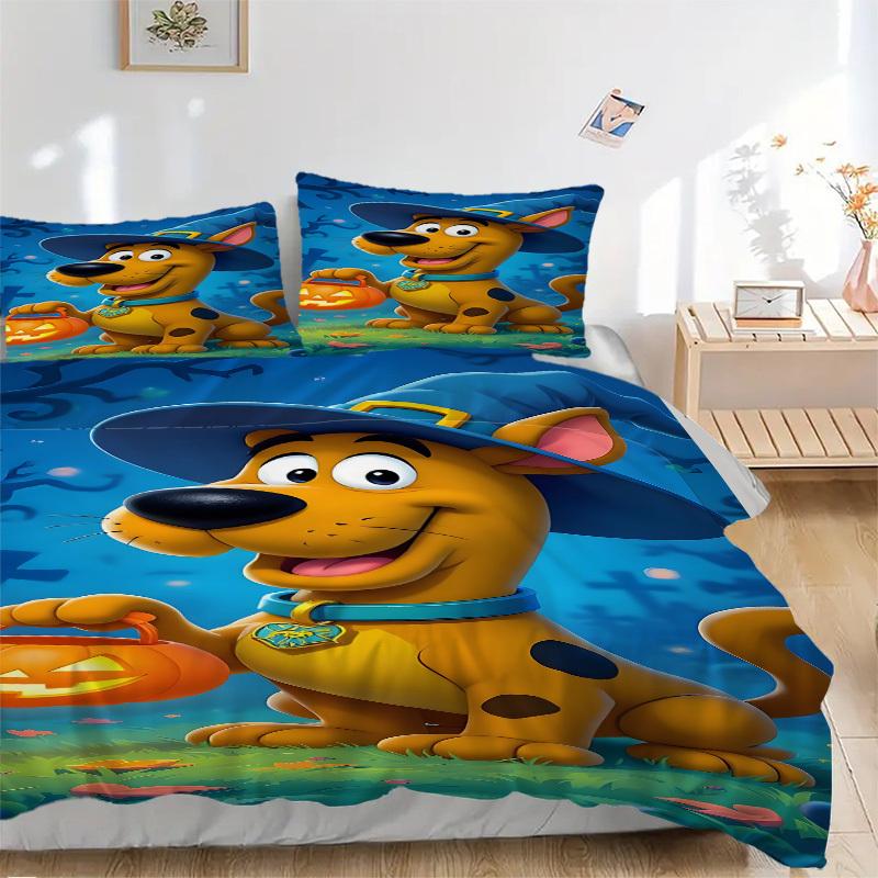 

3pcs Scooby-Doo Duvet Cover Set for Bedroom - Includes 1 Duvet Cover and 2 Pillowcases (Core Not Included) yy251015229 135x200cm