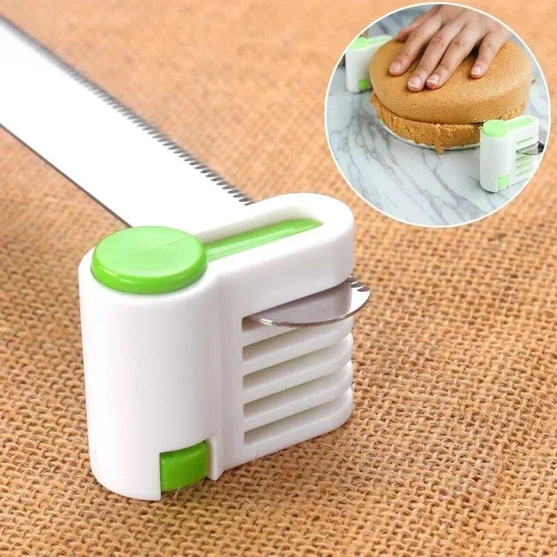 2 kusy / sada 5 vrstev Nůž na krájení chleba Rozdělovač Kráječ toastů Kráječ chleba Potravinářský plast Kráječ na dorty a chleba