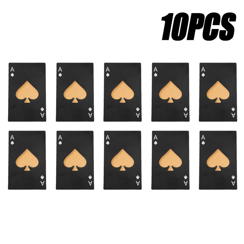 20PCS Playing Card Bottle Opener Beer Bottle Opener Automatic Bottle Opener Hotel Bars Wine Opener Kitchen Bar Can Opener