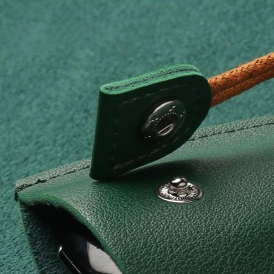 2Pcs Key Holder Pull-Out Key Case Protective Keychain Pendant Faux Leather Hidden Key Chain