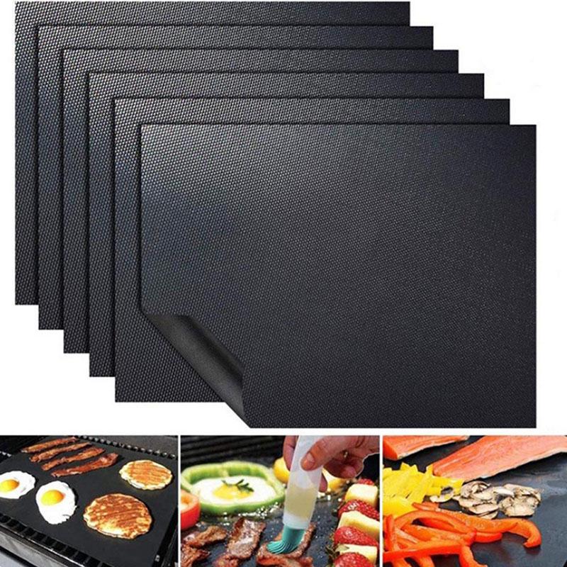 Reusable Non-Stick Bbq Grill Mat Barbecue Baking Liners Teflon Kitchen Tool
