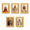 Funny Chickens 3D Wooden Photo Frame Magnet for Home Decoration