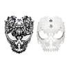 Sparkling Diamond Encrusted Metal Mask Beautiful Full Face Metal Mask with Diamond Embellishment for Men and Women
