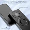 KEYSION Magnetic Phone Case for HONOR X9d 5G X9c Smart Metal Paint Upright Kickstand Shockproof Cover for Honor Magic 8 7 Lite 5G