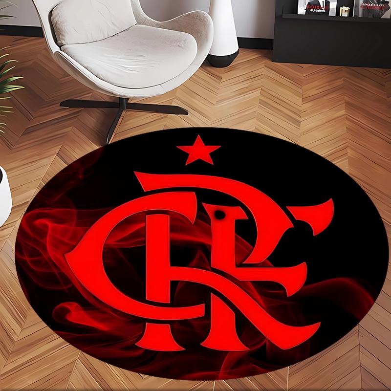 Flamengo (1) Ofis için Yuvarlak Halı Ofis, Yatak Odası, Oturma Odası ve Ev Alanı için Dekoratif Yer Halısı