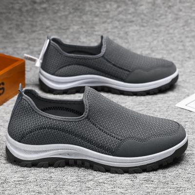 One-pedal Men's Shoes Cloth Shoes Men's Breathable Soft-soled Sports Shoes Net Shoes Casual