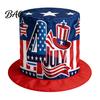Lightweight Breathable Hat American Flag Top Hat, Uncle Costume for 4th of July, Independence Day Accessory Red White Blue Patriotic Party Decoration