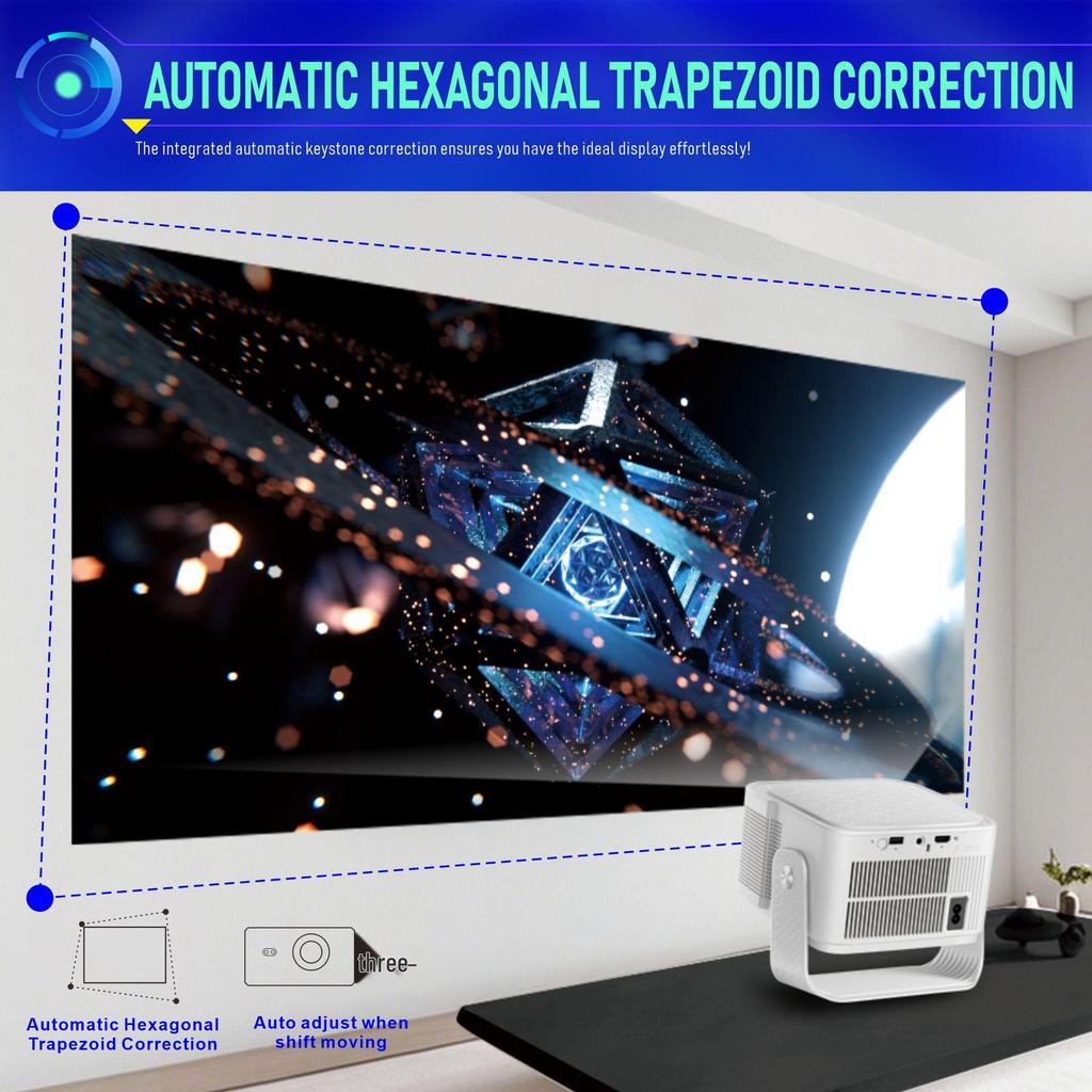 HY350MAX Portable Mini HD 1080 Projector for Home Theater and Office Use