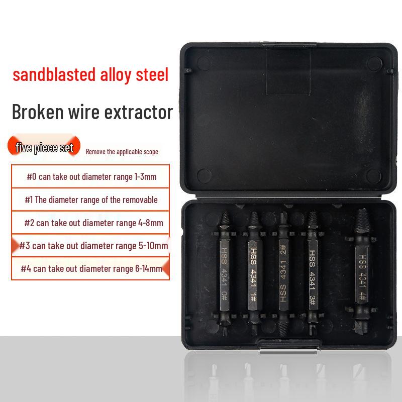 Universal Screw and Wire Extractor: Tapered Tap for Stripped, Rusted, or Broken Threads