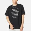 Li-Ning Wade Series Multilingual Print Round Neck Short Sleeve T-Shirt Unisex Tops Black AHSS443-3