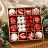 44 Pieces Multipurpose Spherical PET Christmas Tree Ornament with Hanging Loop