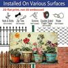 2D Flat 1pc Vintage Plant Garden Aluminum Sign, Rustic Wall Art Decor with Vibrant Floral Design - 7.87*11.8 Inches, No Electricity Needed, Perfect