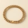 Elegant Cuban Chain Bracelets Buckle Steel Link Bracelet American Metal Hand Chains  Hip Hop
