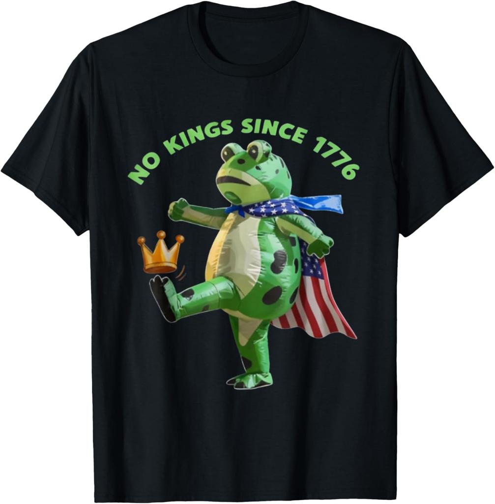 No Kings Since 1776 Portland Frog Kicking Crown Unisex T-Shirt