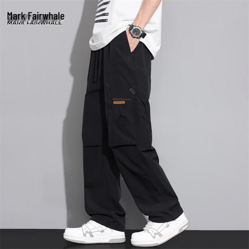 Mark Fairwhale Men's Loose Straight-Leg Cargo Pants
