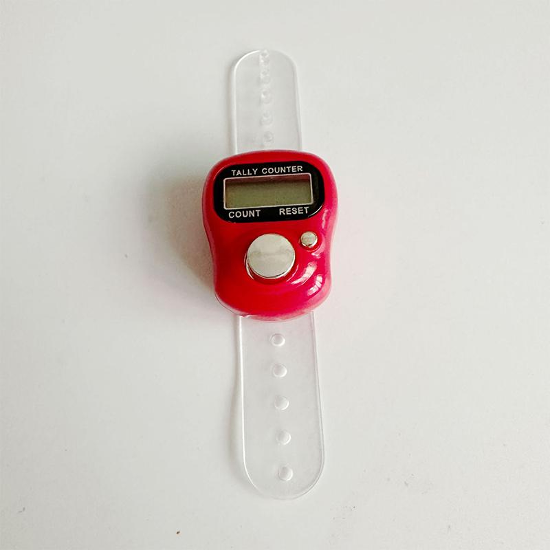 Міні-лічильник пальців РК-дисплея з електричним цифровим дисплеєм зі світловим підрахунком лічильника стібків маркер шиття в'язання ткання Будда молитися футбол