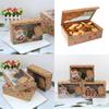 Portable 12pcs Kraft Paper Christmas Gift Candy Cookie Muffin Cake Boxes Featuring Eco-friendly Design