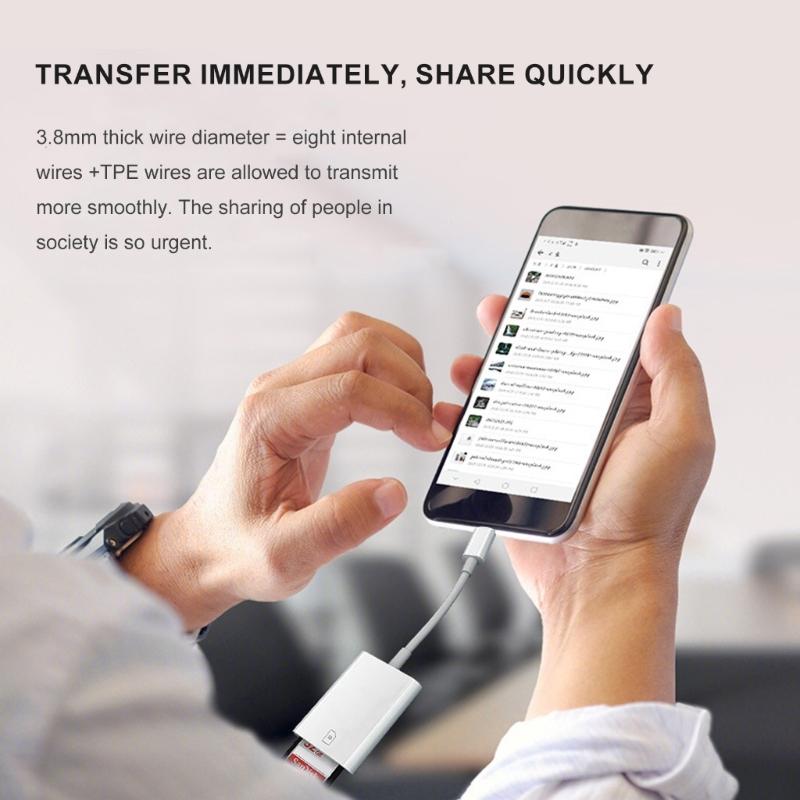 Universal Type C Memory Card Reader Adapter USB C To Card Reader for Cellphone Tablet Portable Camera Viewer Reader