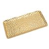 Hammered Tray Exquisite Odorless Stainless Steel Serving Tray for Living Room Bedroom Kitchen Bathroom 19.5x9.5cm Gold Tray