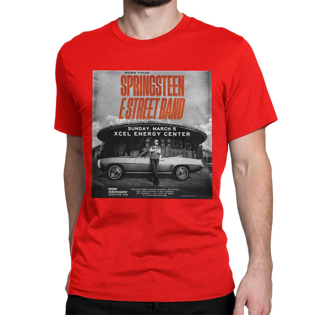 Bruce The E Street Band Springsteen Thunder Road T Shirt Men Women's Pure Cotton Casual T-Shirt Tee Shirt Clothes Plus Size