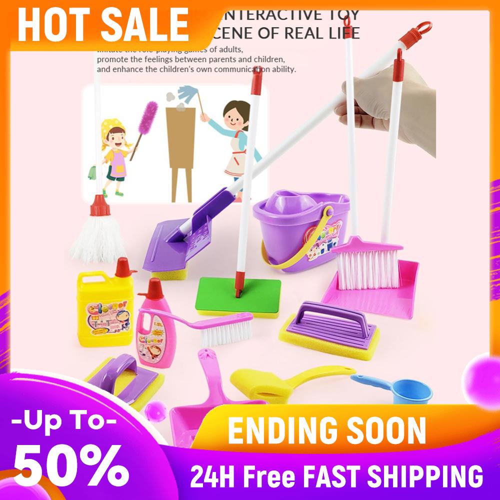 

16pcs Housekeeping Tools Montessori Toys Kitchen Home Cleaning Tools Home Decoration House Cleaner Toys for Kids Children China Mainland