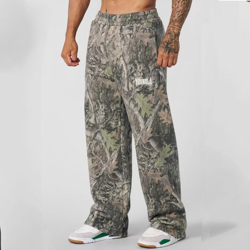 Men's Sweatpants High Street Vintage Hip Hop Print Quick Dry Jogger Pants