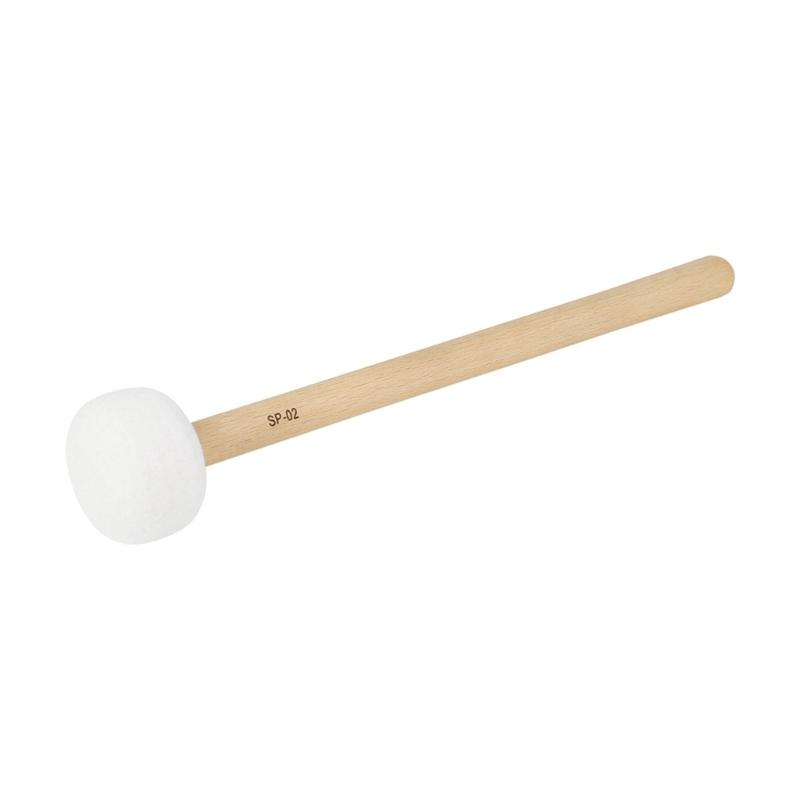 7 Pcs Wood Handle Drumsticks Singing Bowl Mallet Stick with Soft Felt Head Percussion Stick for Relaxation Yoga Healing