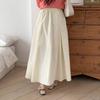 New ArrivAls Open Run A Line flAre hAlf bAnding Spring Skirt Long Skirt