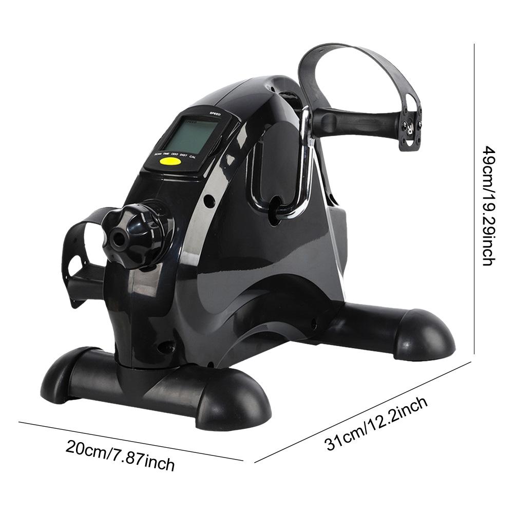 Mini Exercise Bike Peddler Exercise Bike Anti Slip Foot Pedal Exercise Machine Adjustable Portable Pedal Trainer for Home Office