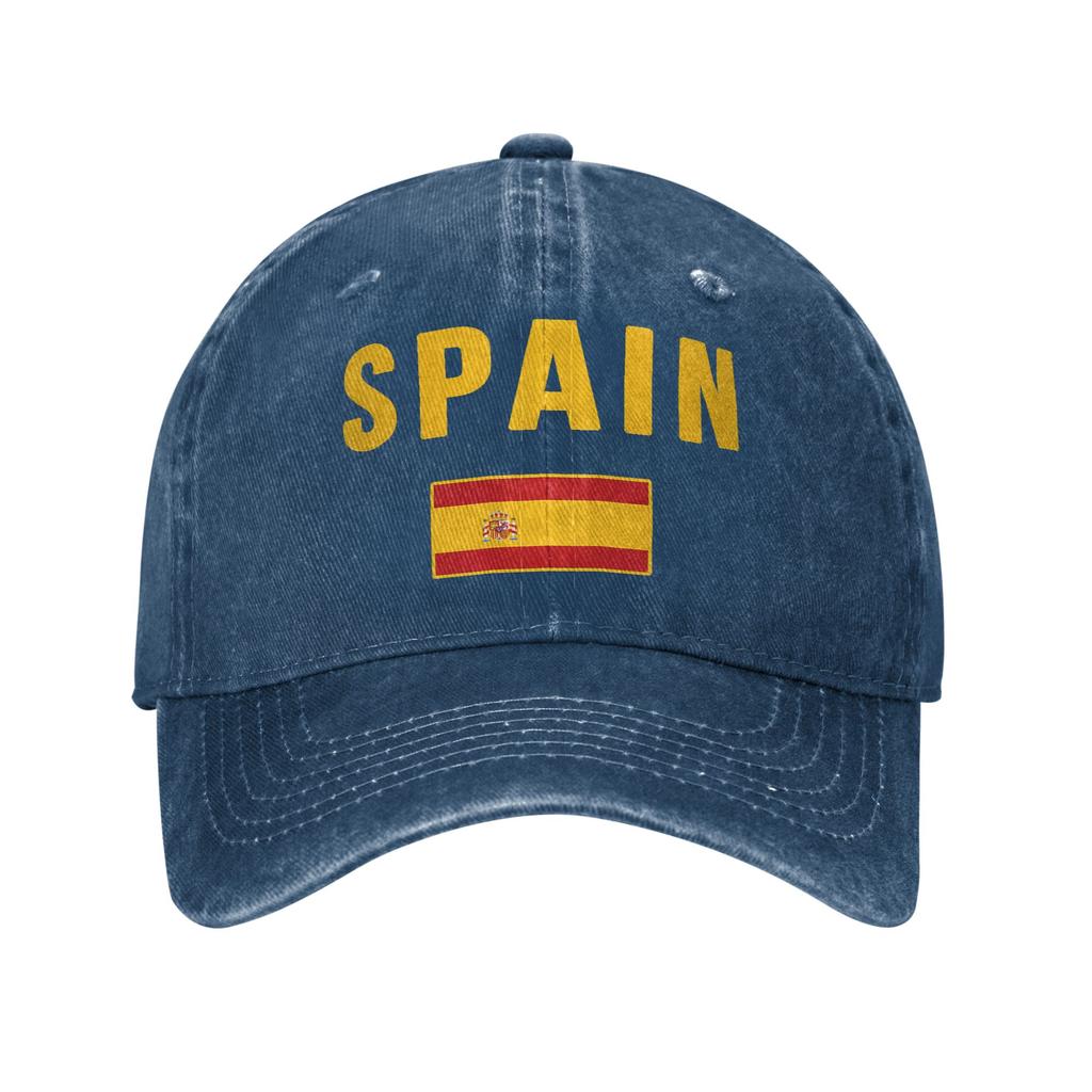Spain Spanish Flag Casual Baseball Cap For Unisex Adult Spring Hunting Camping Trucker Hat Yk Funny Sunscreen Baseball Caps